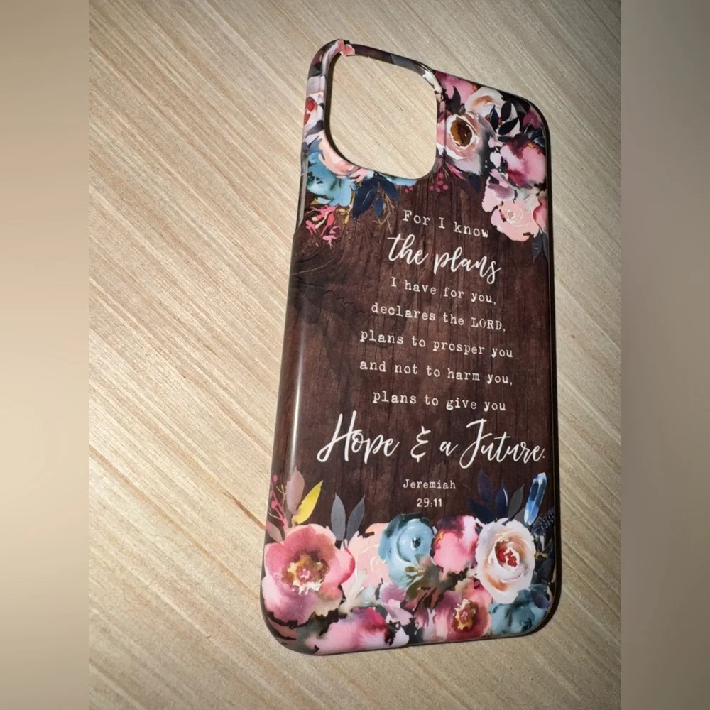 iPhone 11 Pro Jeremiah 29:11 Christian wood grain matte finish
